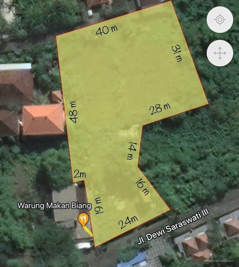 Tanah Dewi saraswati kuta