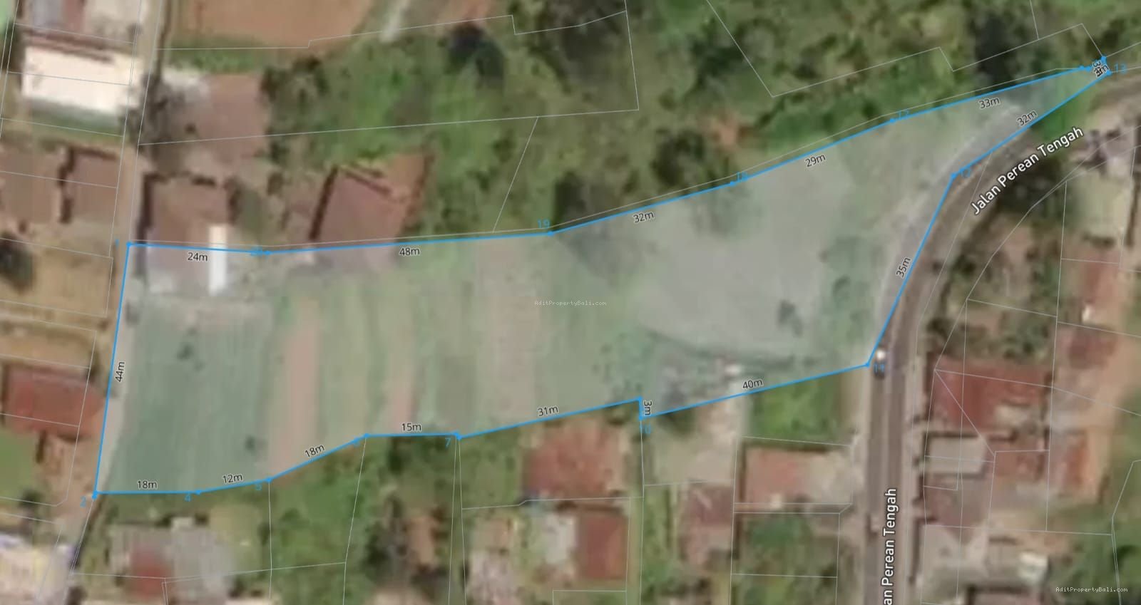 Tanah full view danau beratan bedugul