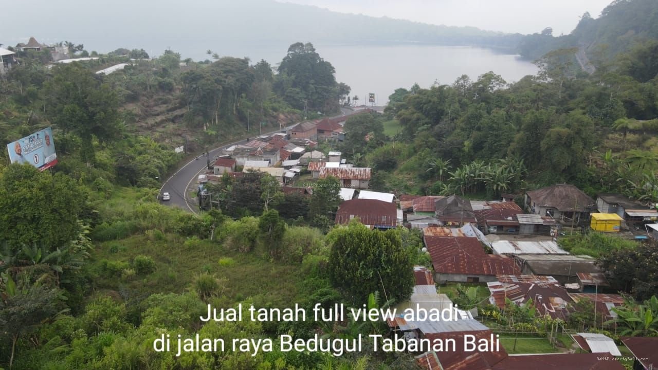 Tanah full view danau beratan bedugul