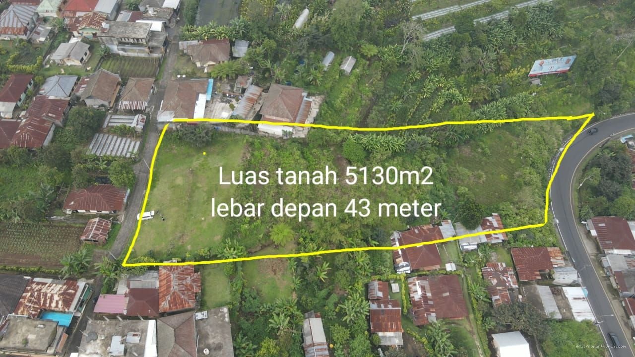 Tanah full view danau beratan bedugul