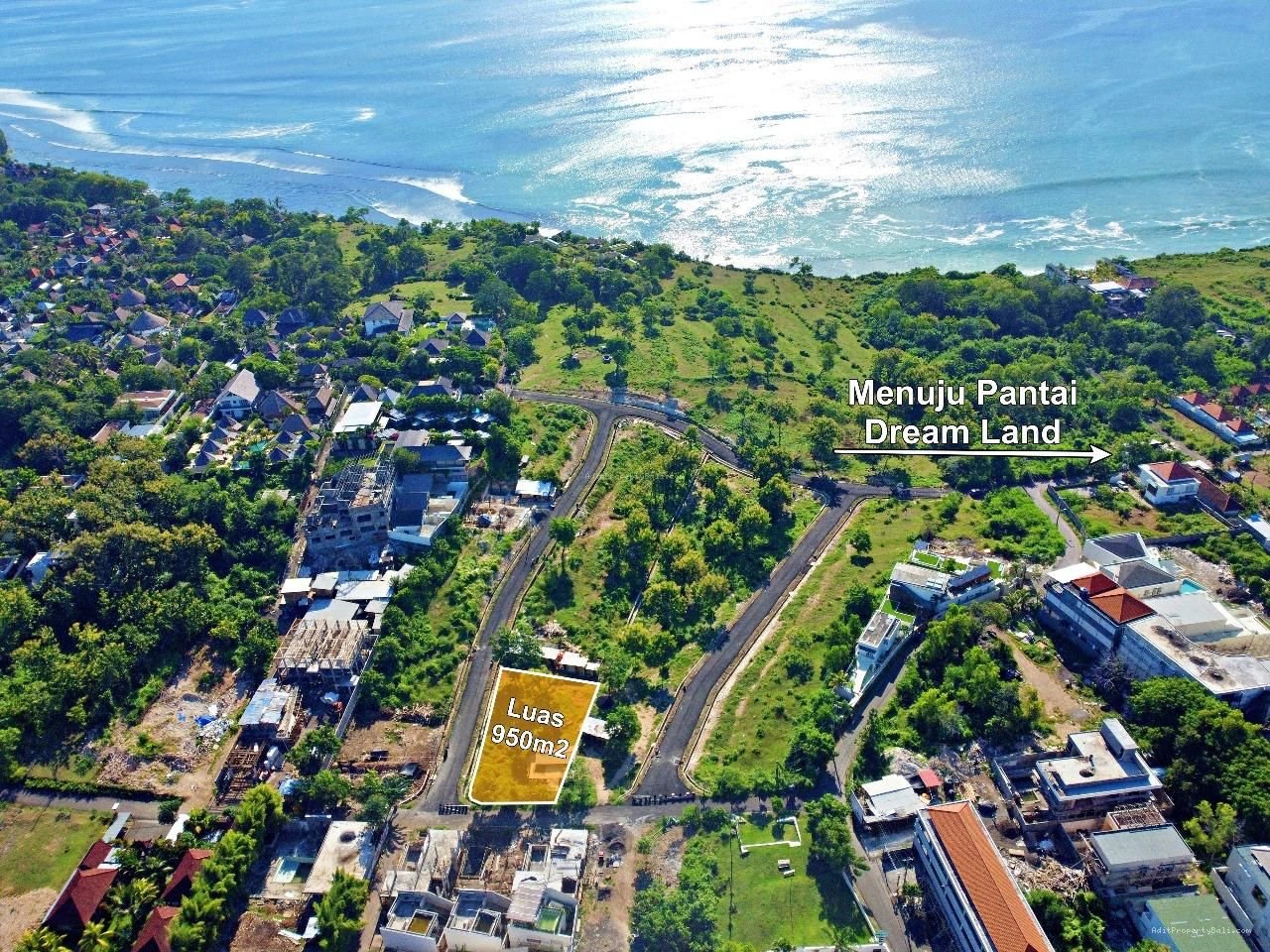 Tanah Ocean View Pantai Bingin Pecatu Badung