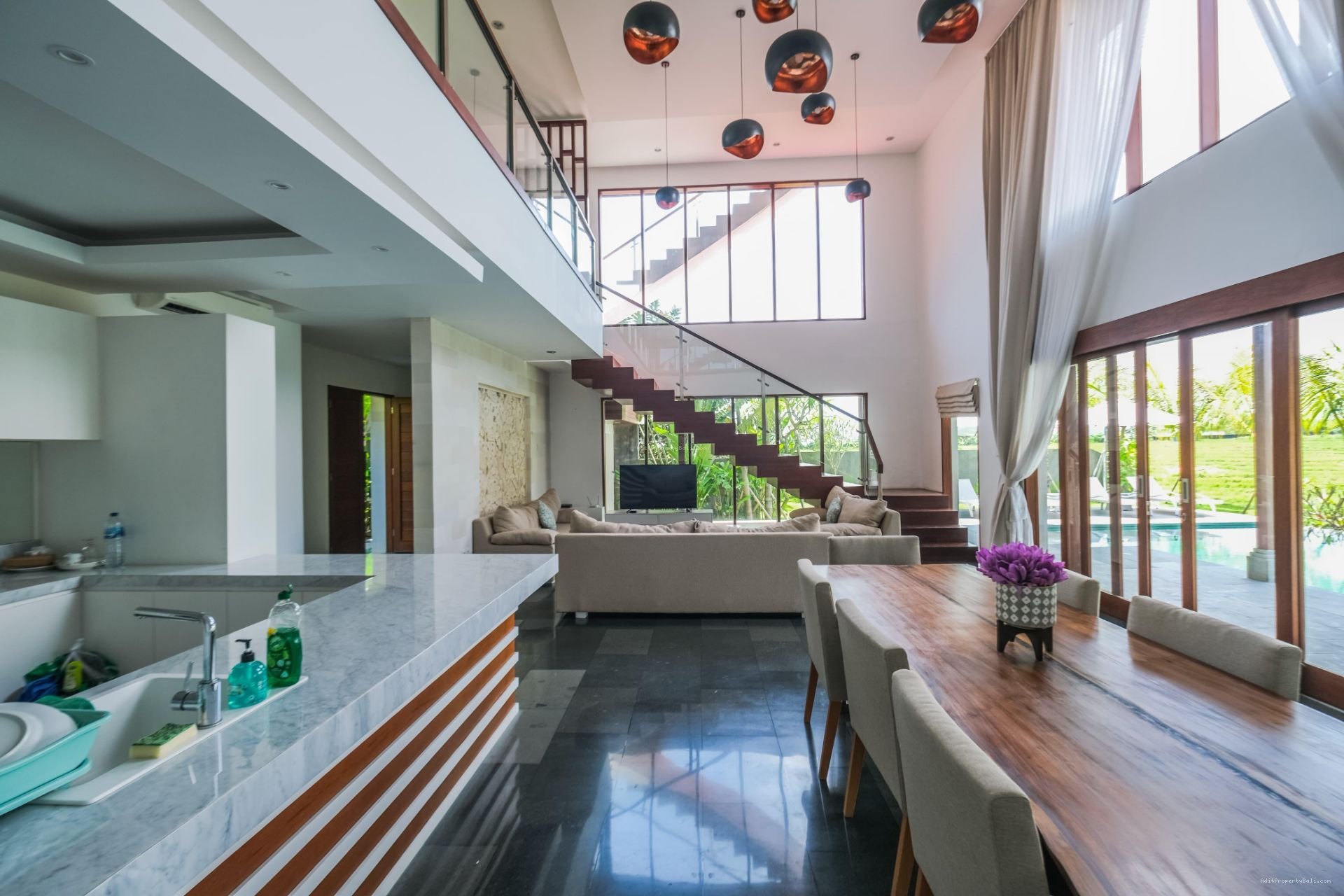 Villa Rice field view cemagi