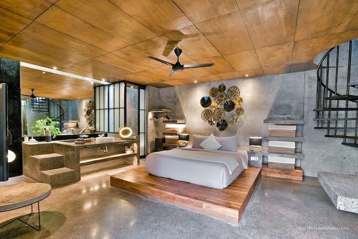 Villa modern pantai nelayan canggu