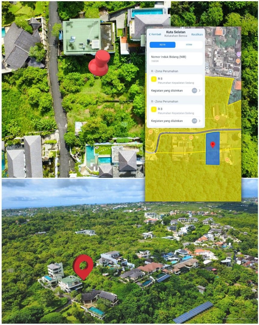 Tanah Unblock View Tiara Nusa Goa Gong Jimbaran Badung