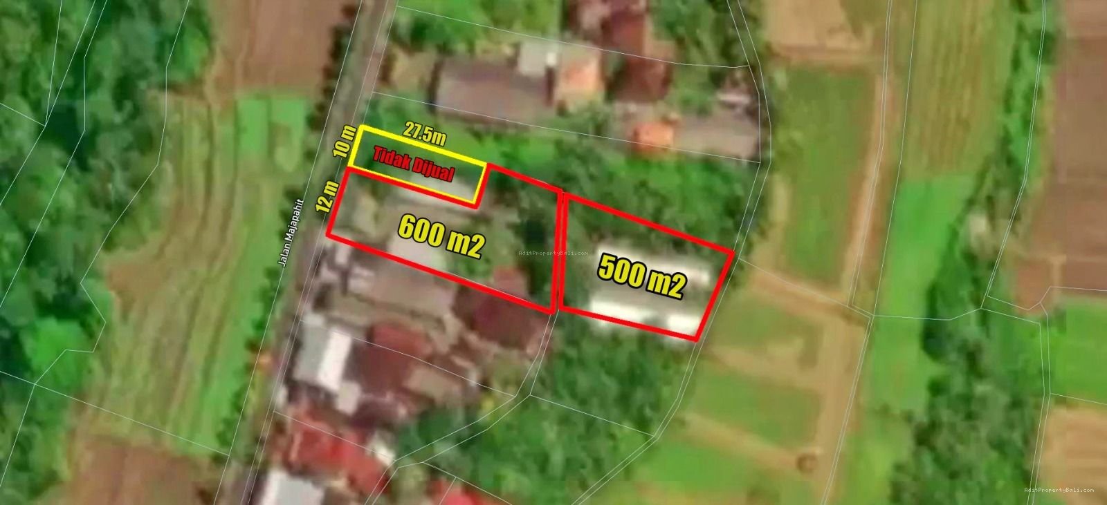 Tanah View Sawah Buahan Tabanan Bali