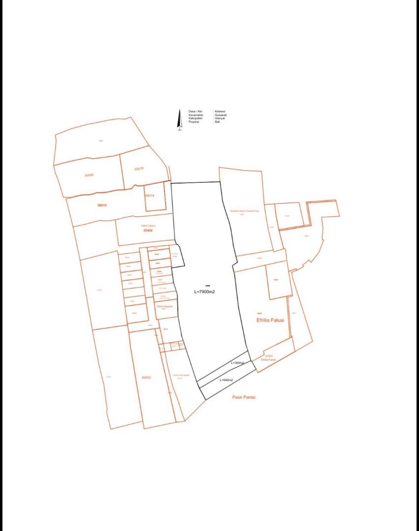 Tanah Beach Front Pabean Ketewel Gianyar