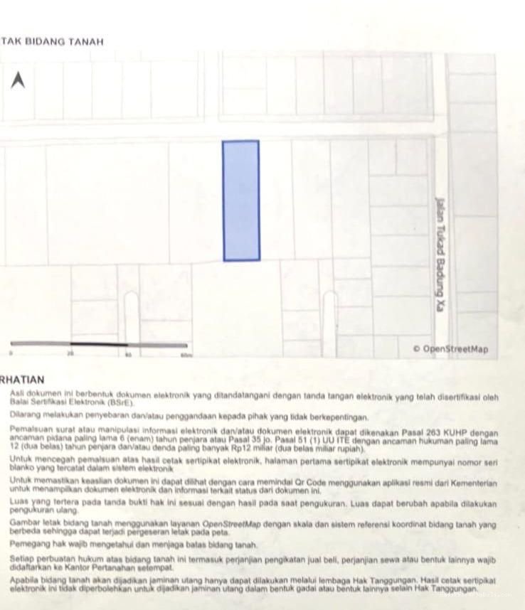 Tanah murah bonus kos renon