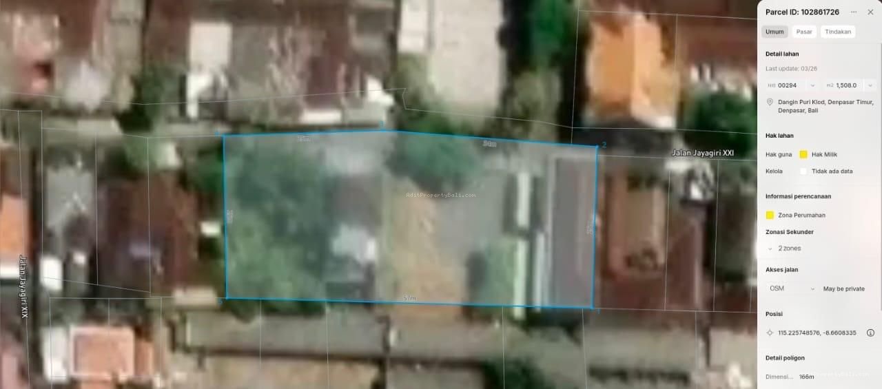 Tanah bonus kos jayagiri renon